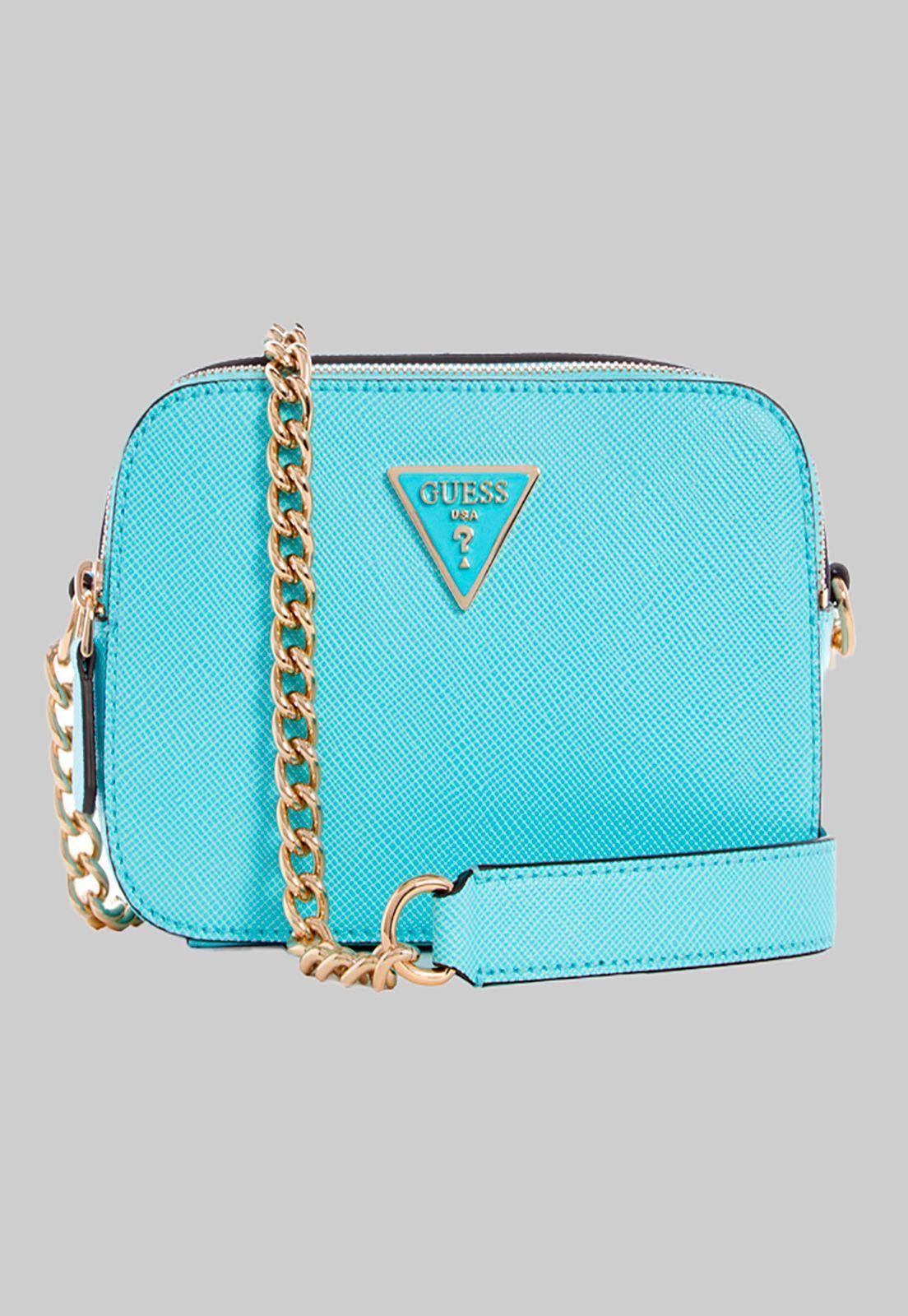 Cartera Alexie Crossbody Flap Trq Celeste Guess-0