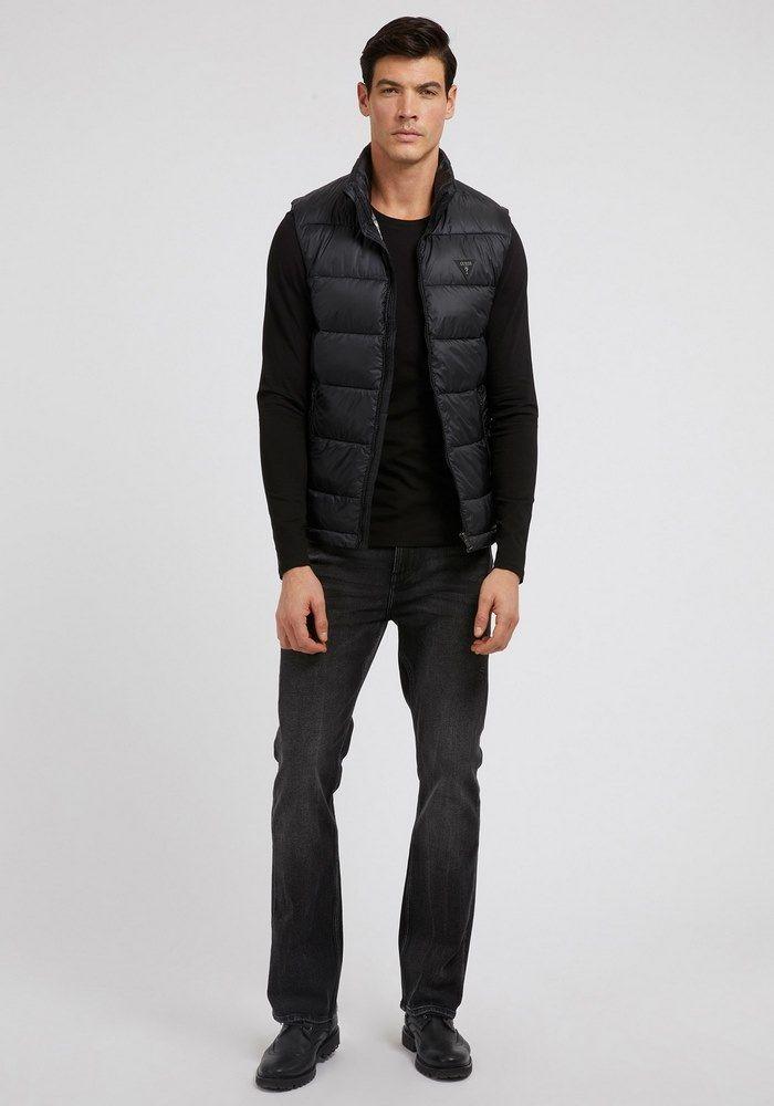 Chaqueta Guess Super Light Puffa Vest Jblk Negro-2