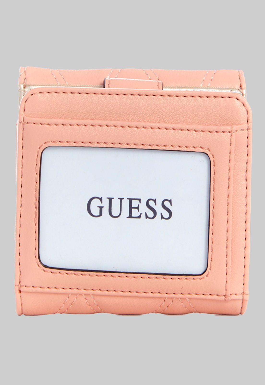 Billetera Triana Slg Card & Coin Rosado Guess-1