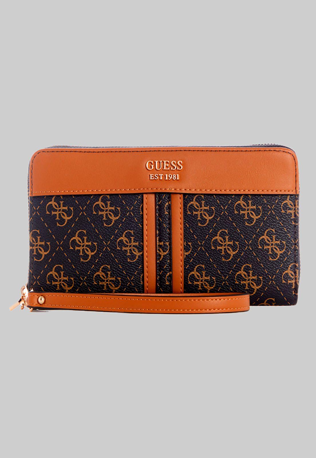 Billetera Kasinta Slg Large Zip Around Café Guess-0