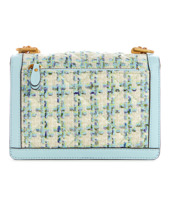 Cartera Abey Crossbody Flap Aqu Celeste Guess-2