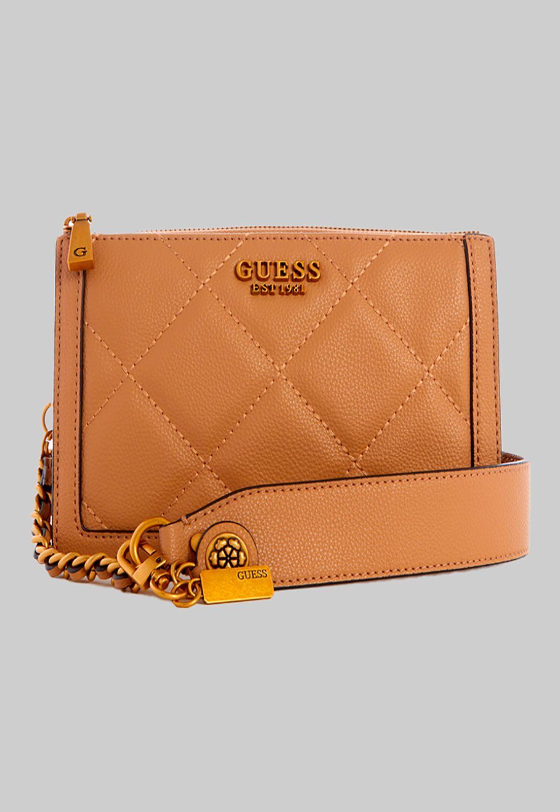 Mini Cartera Abey Multi Cmprtmnt Shldr Beige Guess-0