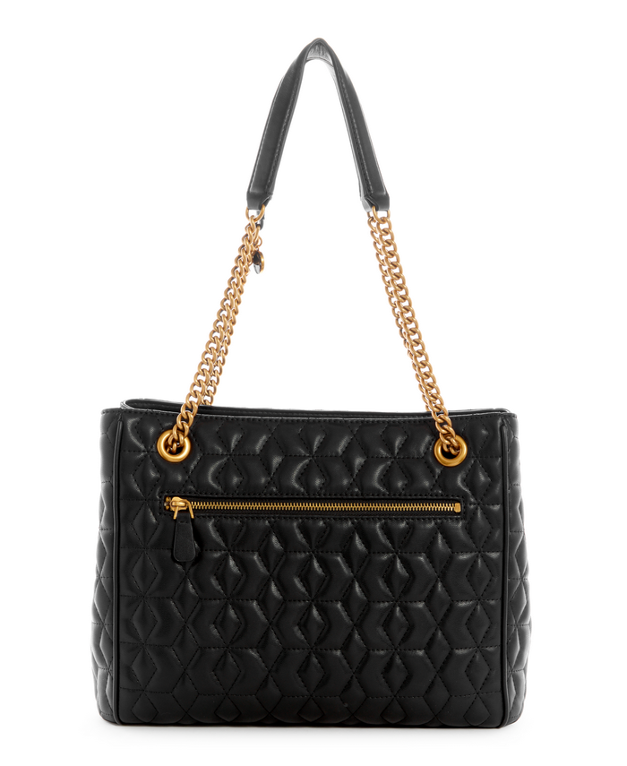Cartera Guess Elenia Girlfriend Carryall Bla Negro-2