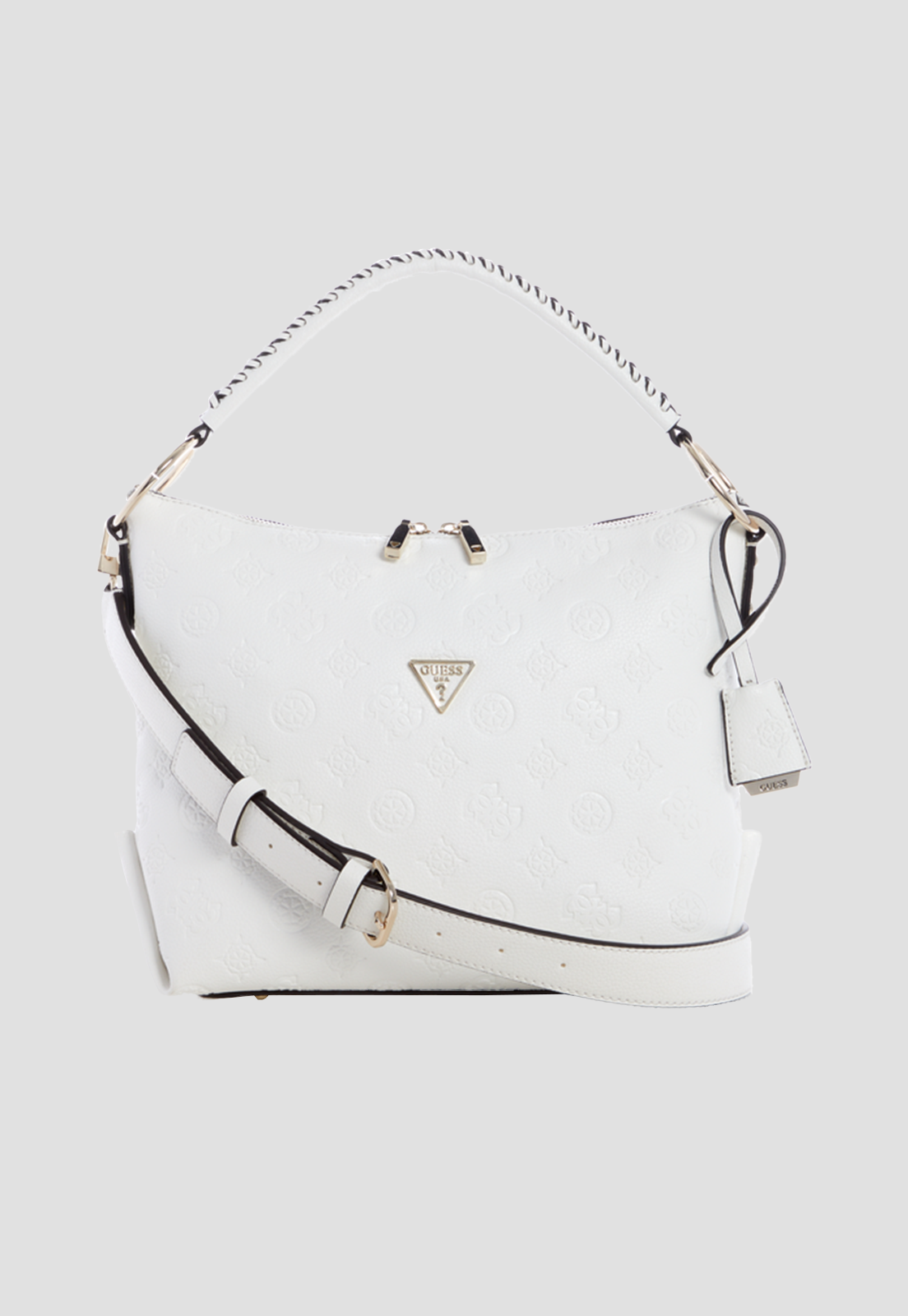 Cartera Helaina Hobo Whi Blanco Guess-0