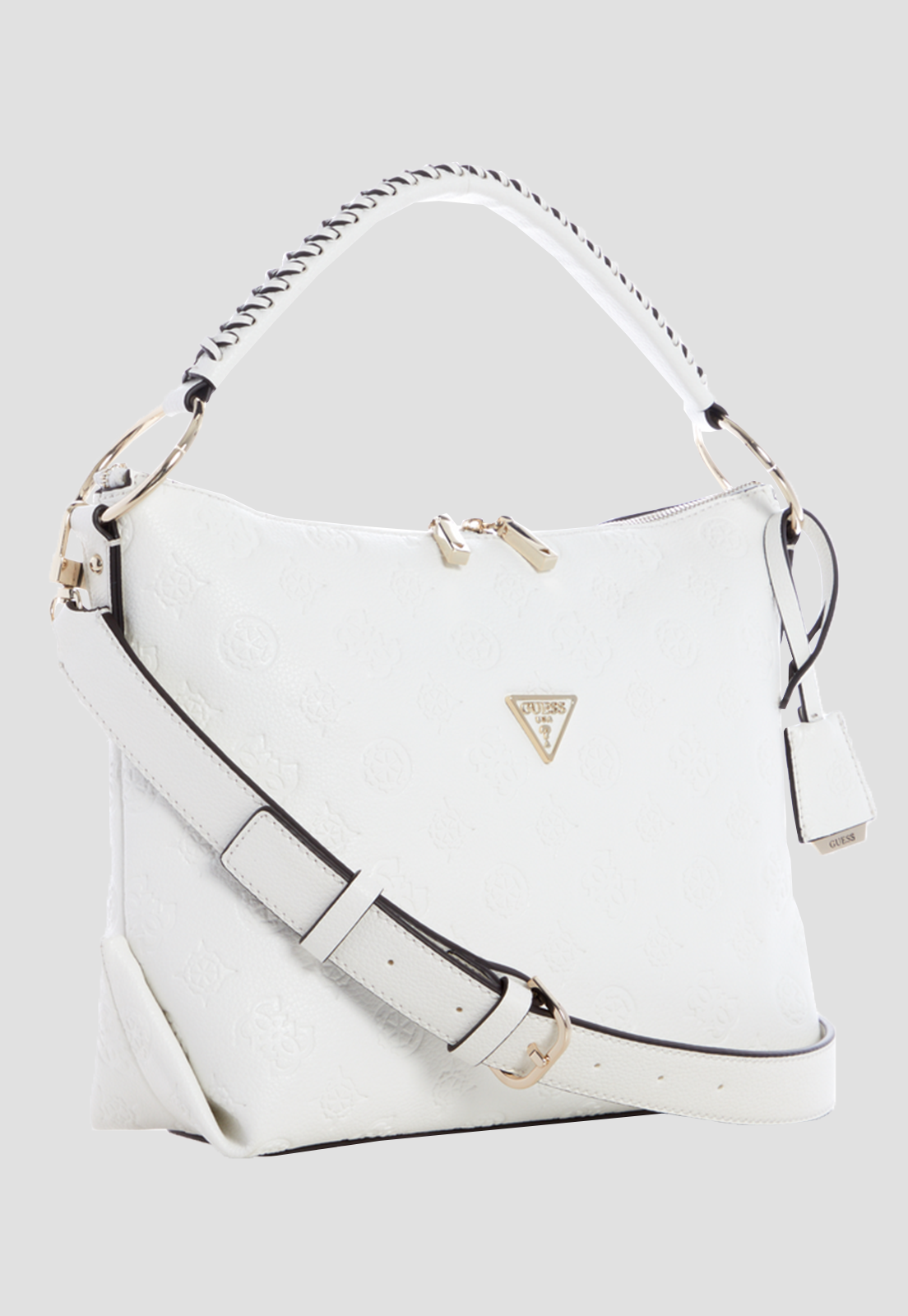 Cartera Helaina Hobo Whi Blanco Guess-1