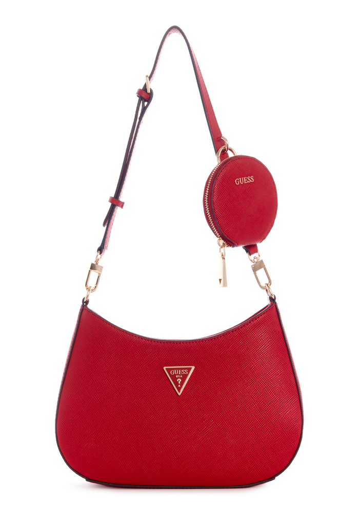 Cartera Alexie Top Zip Shoulder Bag Red Rojo Guess-0