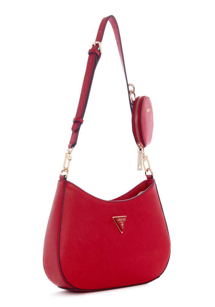 Cartera Alexie Top Zip Shoulder Bag Red Rojo Guess-1