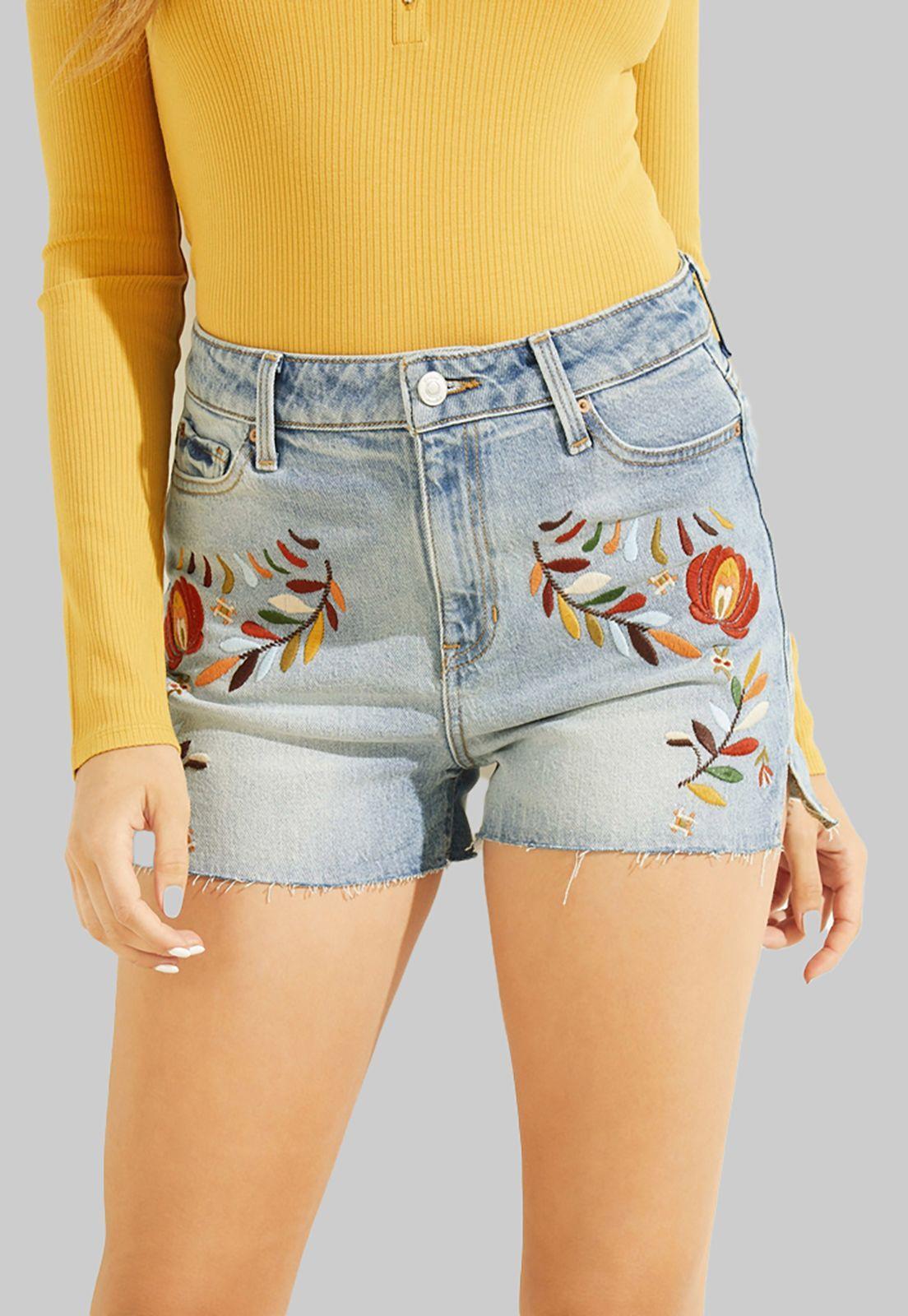 Short Claudia Short Mobu Denim Guess-0