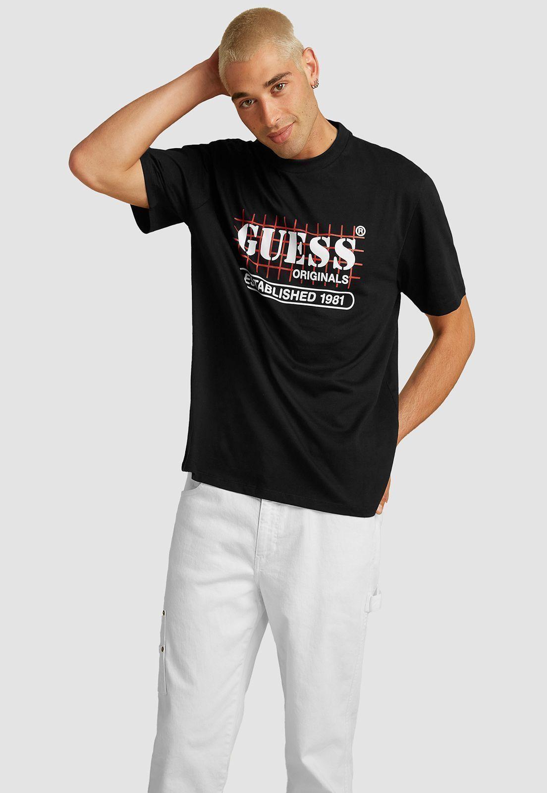 Polera Guess Go Ss Grid Tee-0