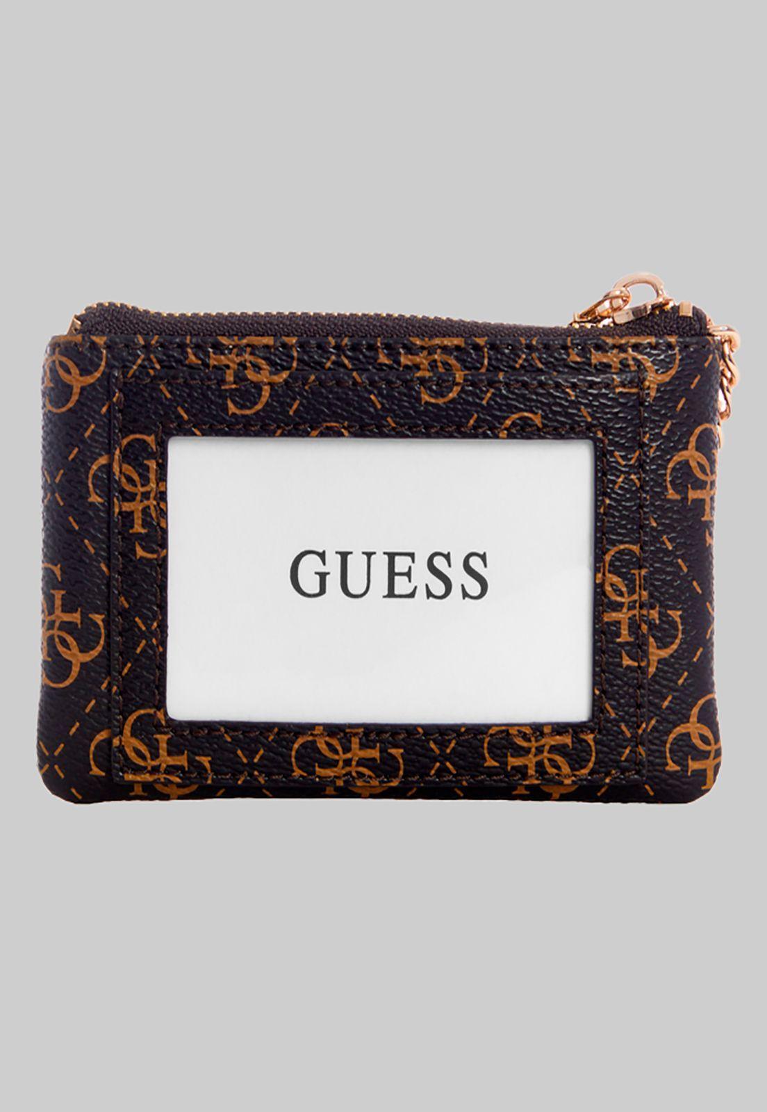 Billetera Laurel Slg Zip Pouch Bnl Café Guess-1
