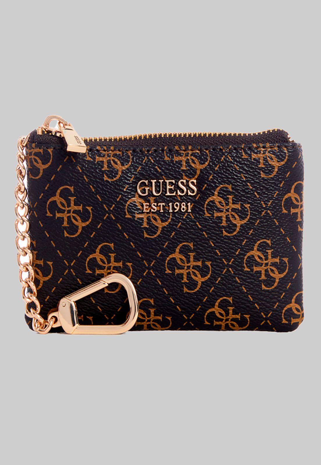 Billetera Laurel Slg Zip Pouch Bnl Café Guess-0