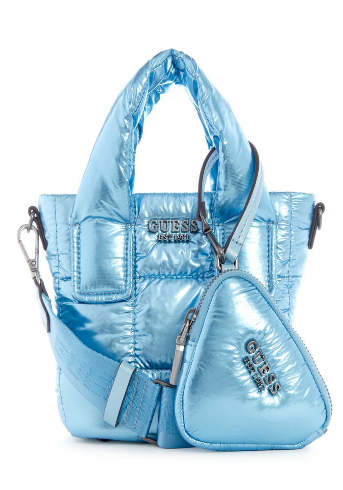 Mini Cartera Active Aspen Mini Tote Blu Azul Guess-0