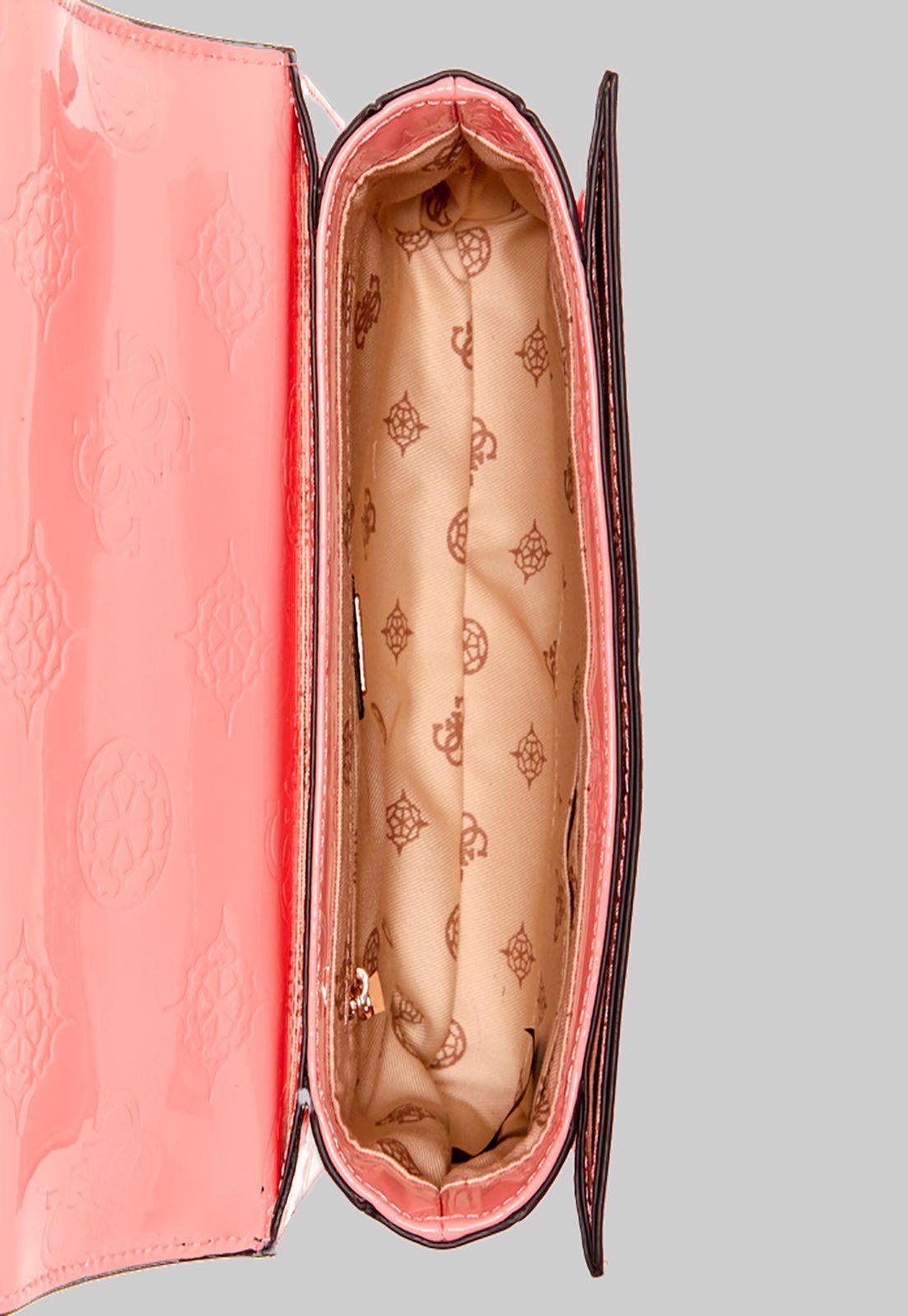 Cartera Abey Crossbody Flap Pgi Rosado Guess-3