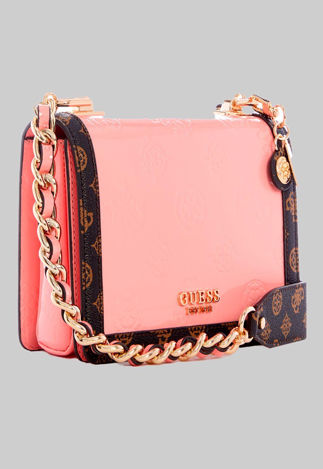 Cartera Abey Crossbody Flap Pgi Rosado Guess-1
