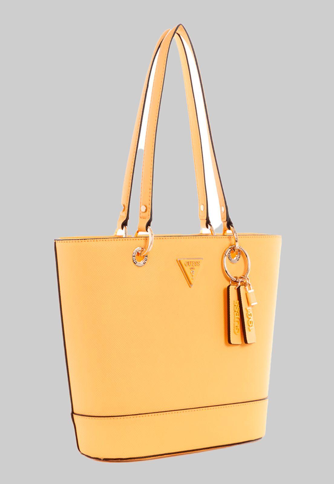 Cartera Noelle Small Elite Tote Ppc Amarillo Guess-1