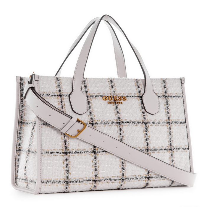 Cartera Silvana Small Tote Wib Blanco Guess-1