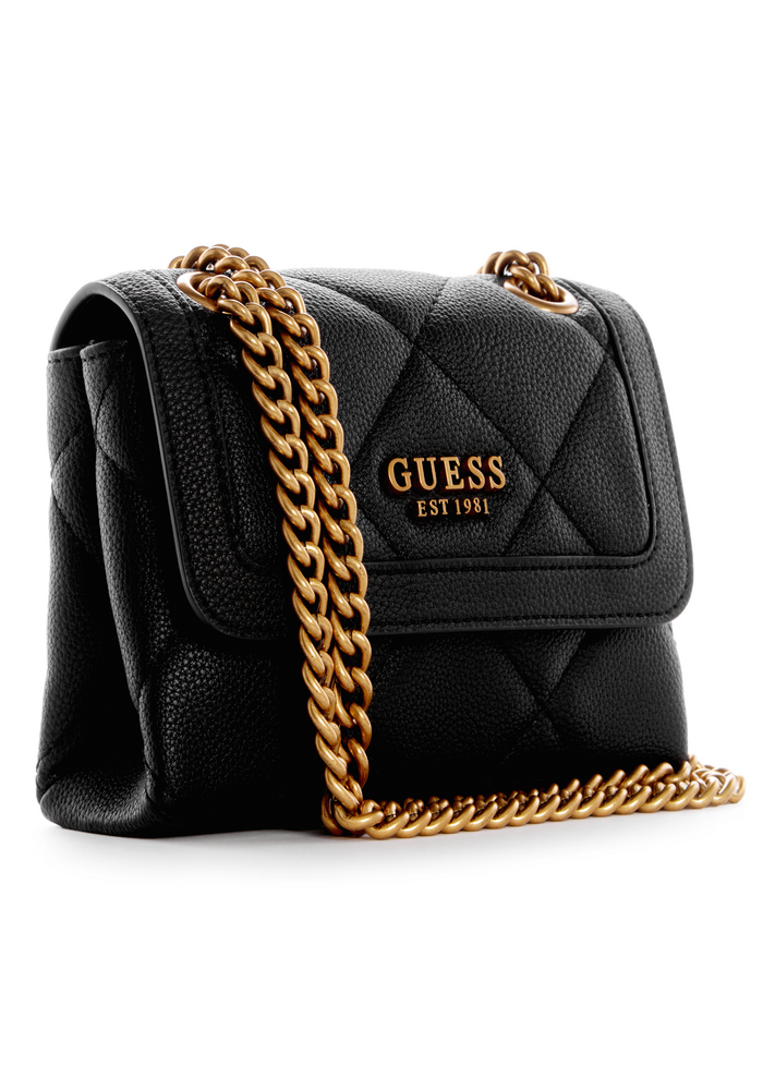 Mini Cartera Abey Mini Crossbody Negro Guess-1