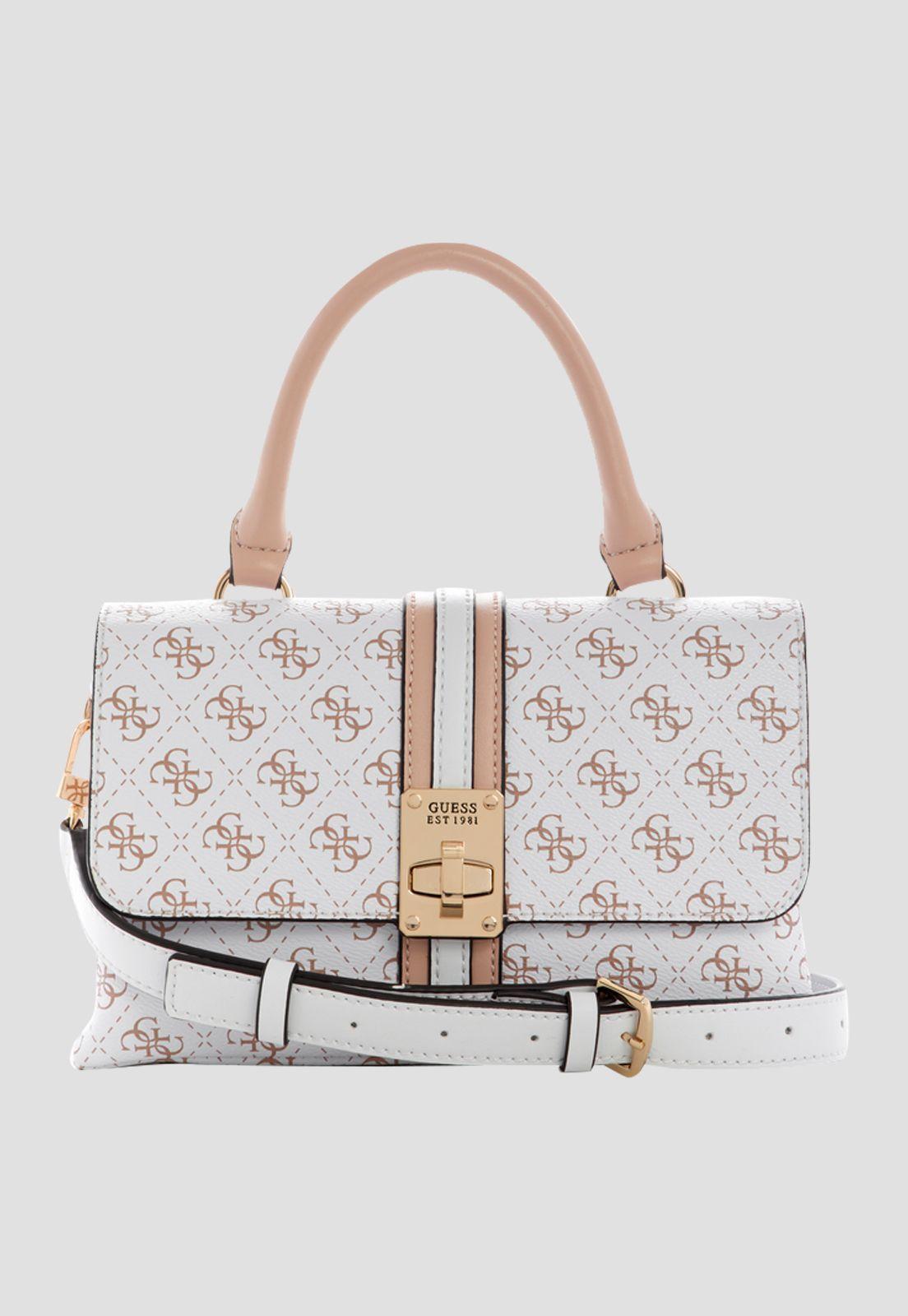 Cartera Kasinta Top Handle Flap Wml Blanco Guess-0