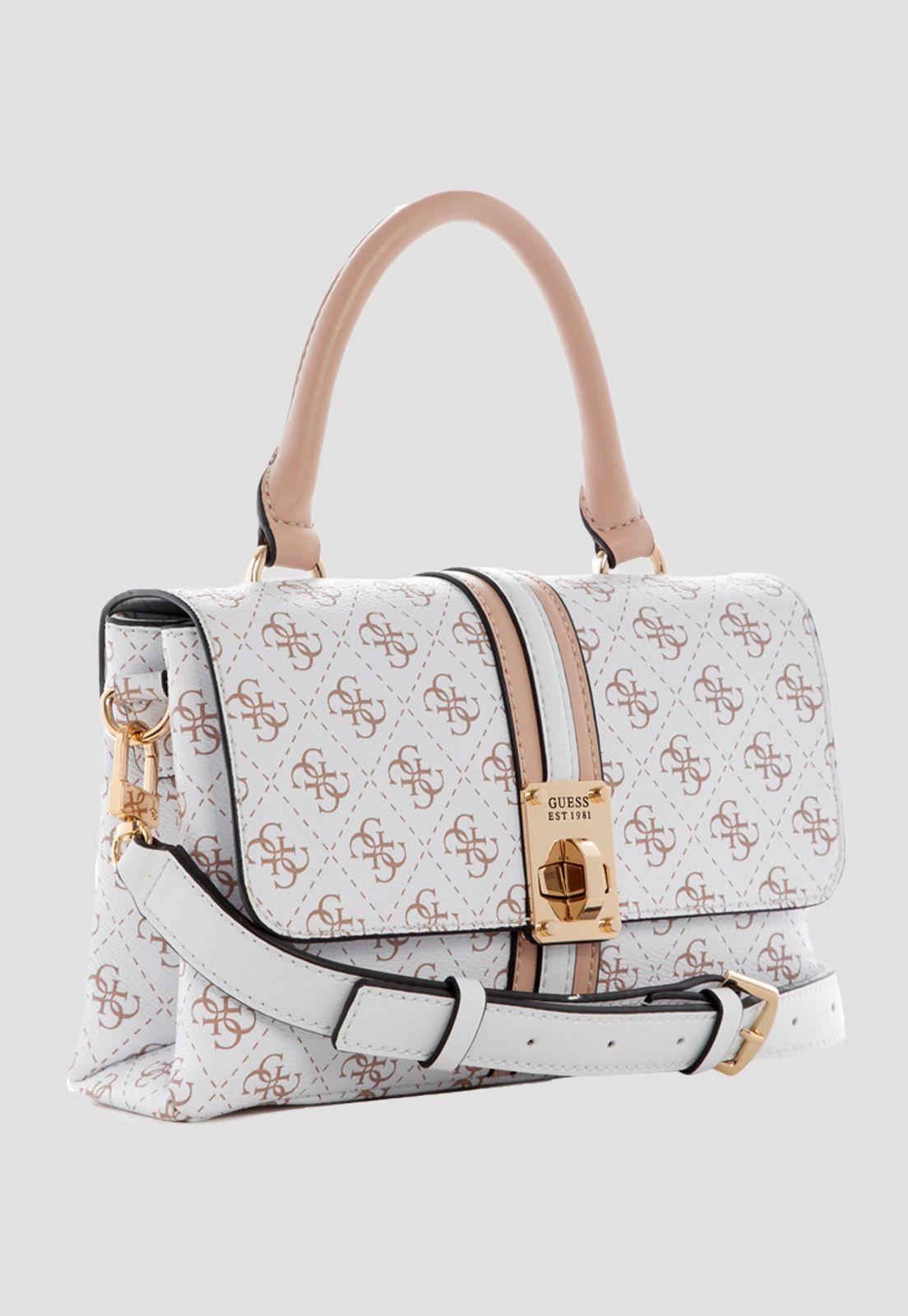 Cartera Kasinta Top Handle Flap Wml Blanco Guess-1