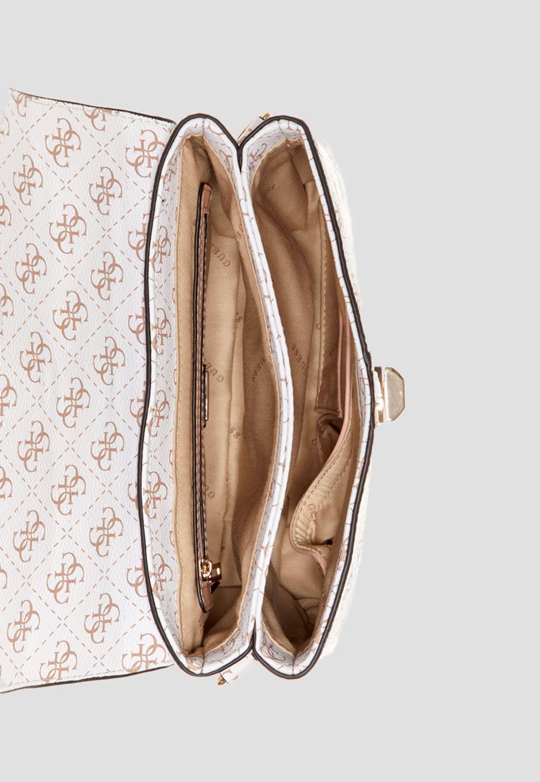 Cartera Kasinta Top Handle Flap Wml Blanco Guess-3