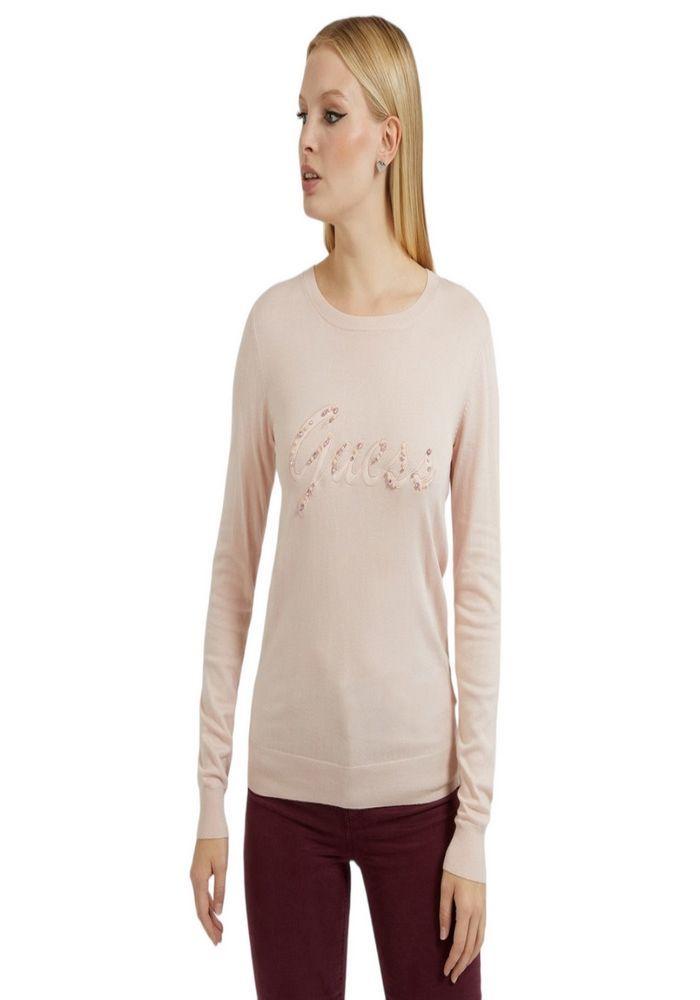 Tejido Guess Liliane Rn Ls Sweater G6O1 Rosado-2