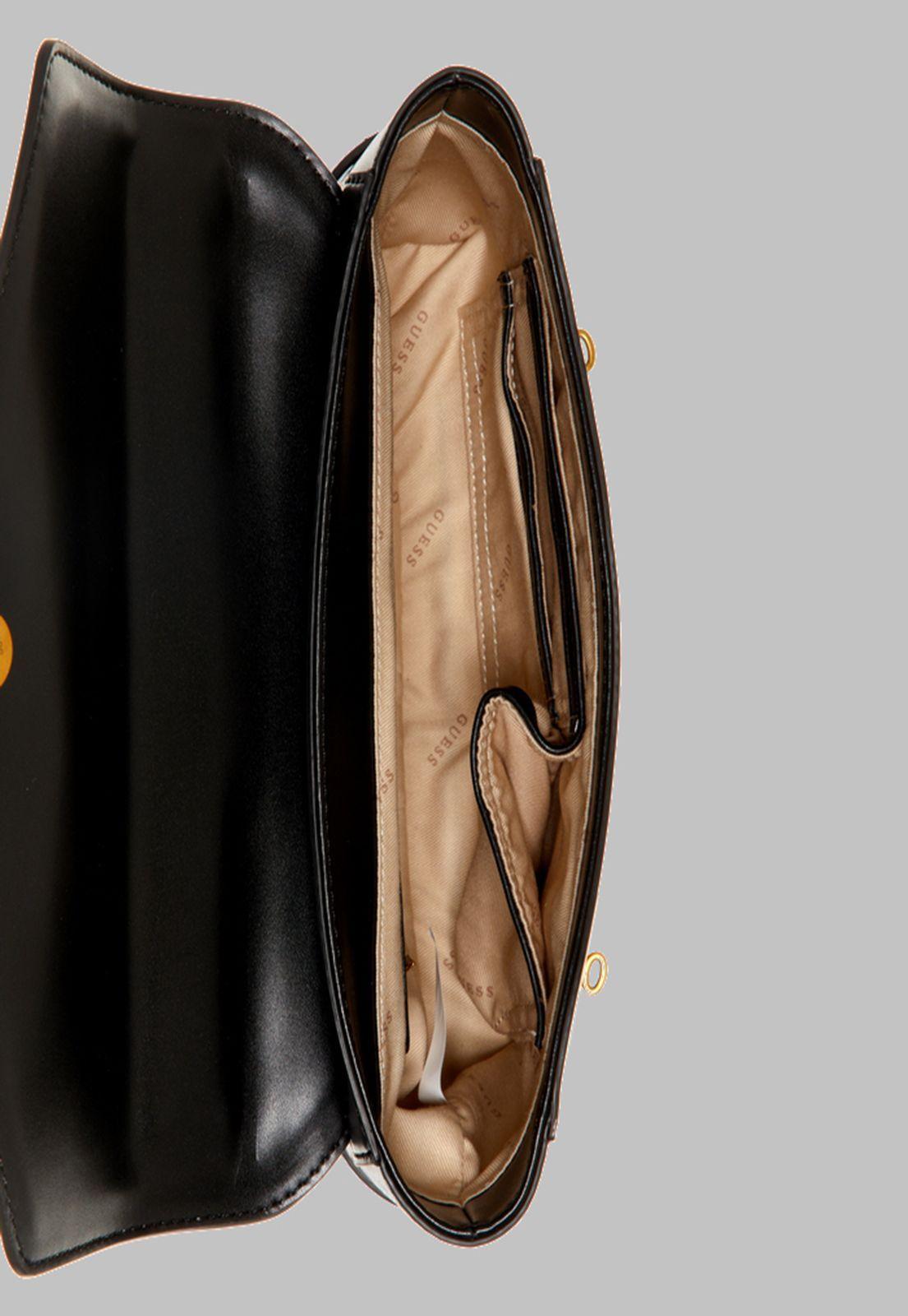 Cartera Guess Zadie Convertible Xbody Flap Bla Negro-3