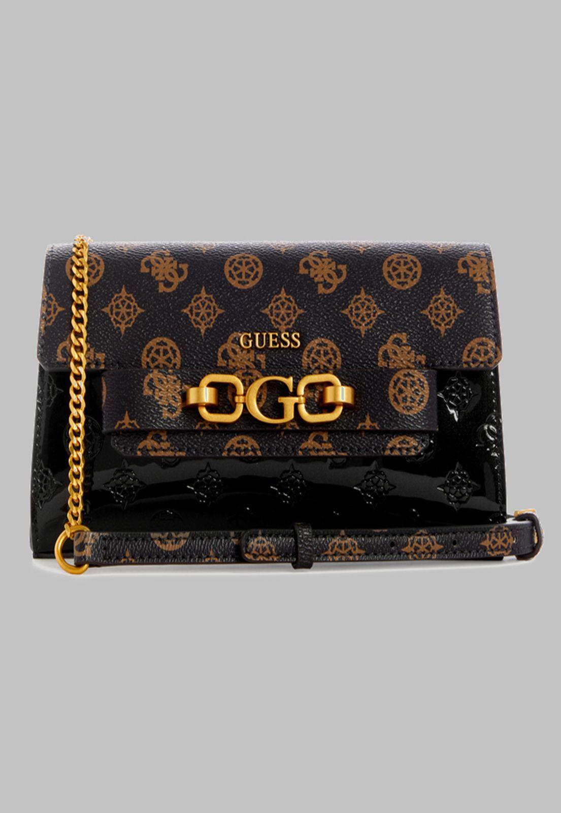 Mini Cartera Guess Zira Mini Crossbody Flap Mab Café-0