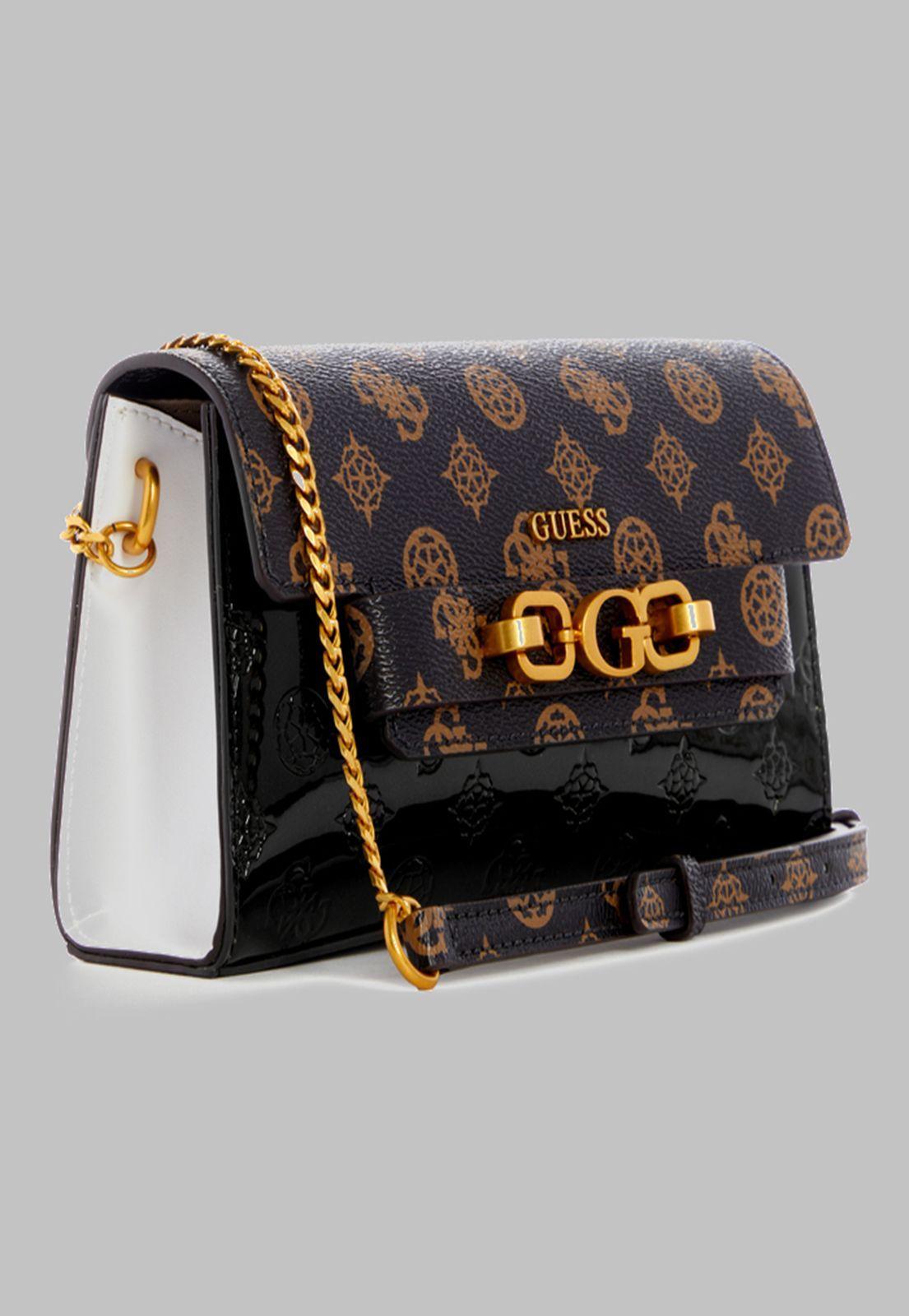 Mini Cartera Guess Zira Mini Crossbody Flap Mab Café-1