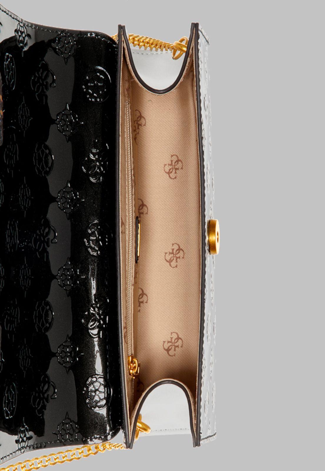 Mini Cartera Guess Zira Mini Crossbody Flap Mab Café-3