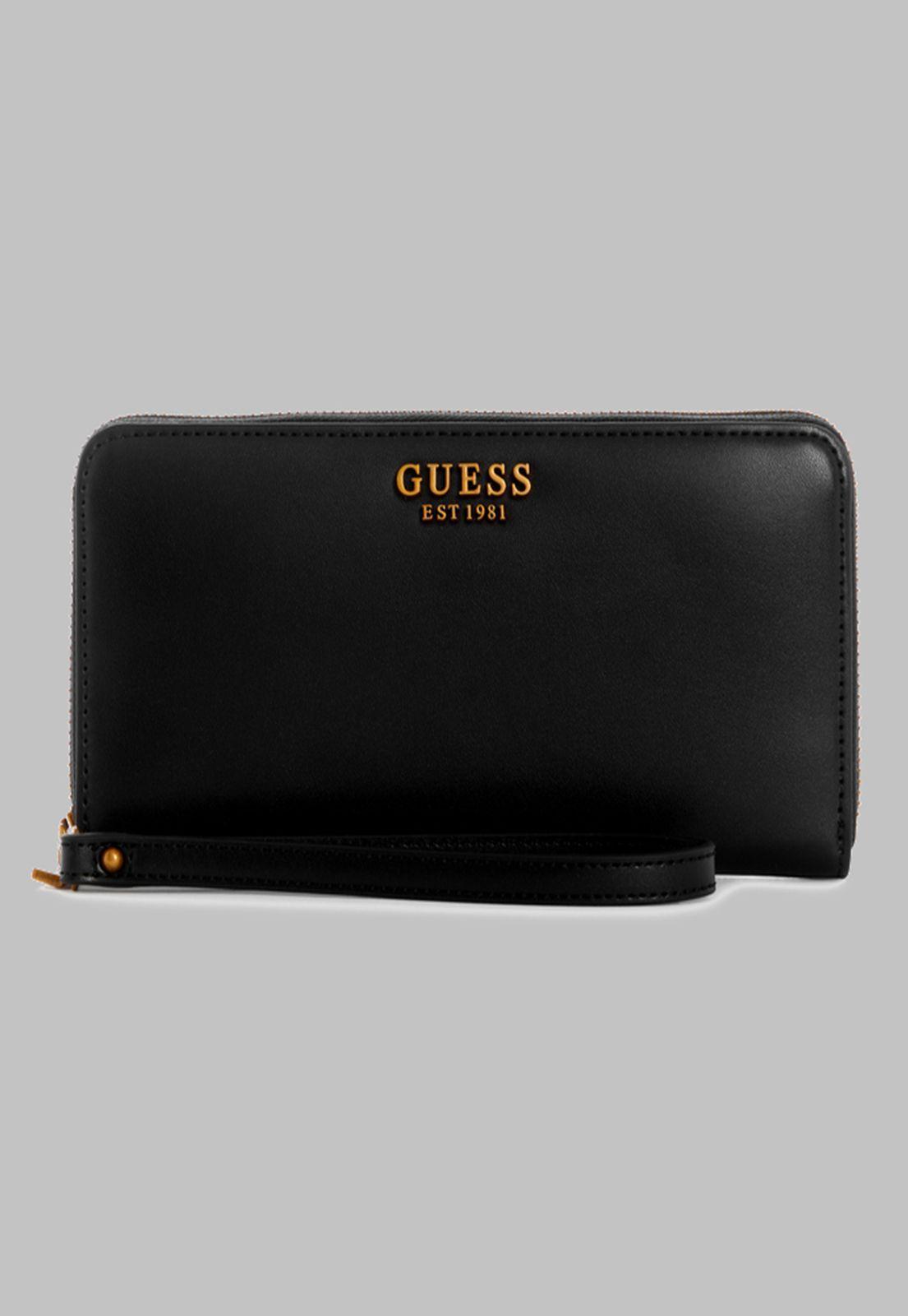 Billetera Guess Laurel  Large  Around Bla Negro-0