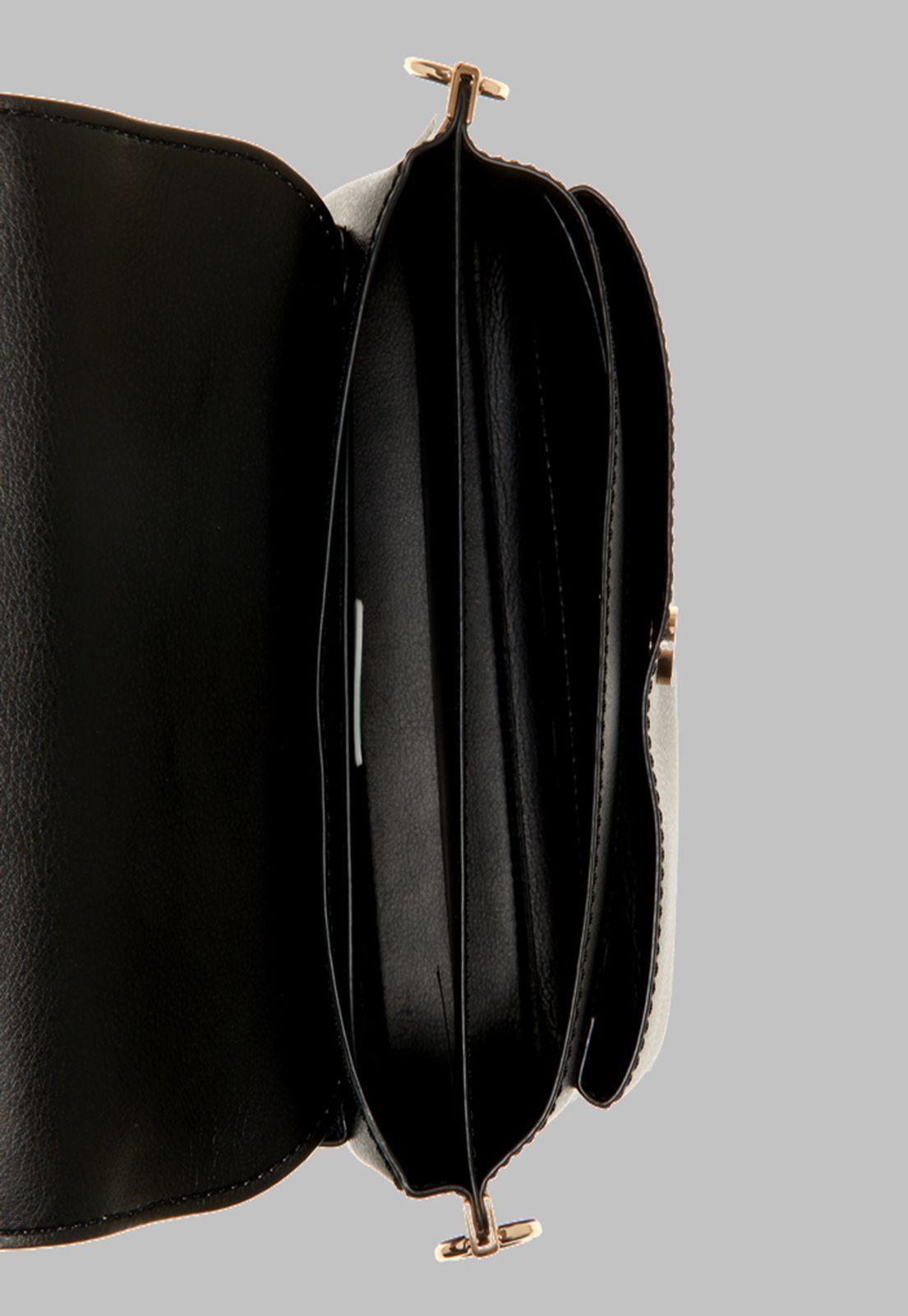 Cartera Guess Eco Mia Flap Shoulder Bag Bla Negro-3