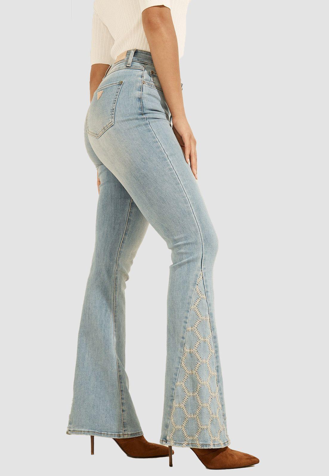 Jeans Guess 1981 Flare W Inset Embroidery-2