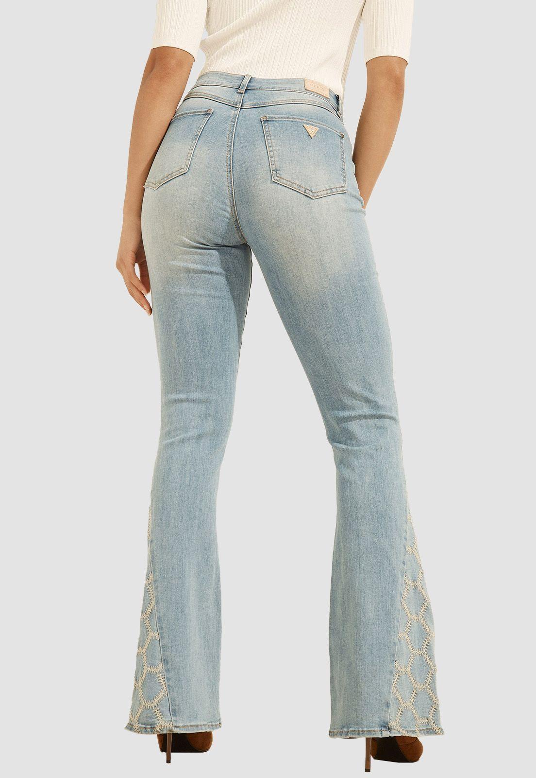 Jeans Guess 1981 Flare W Inset Embroidery-3