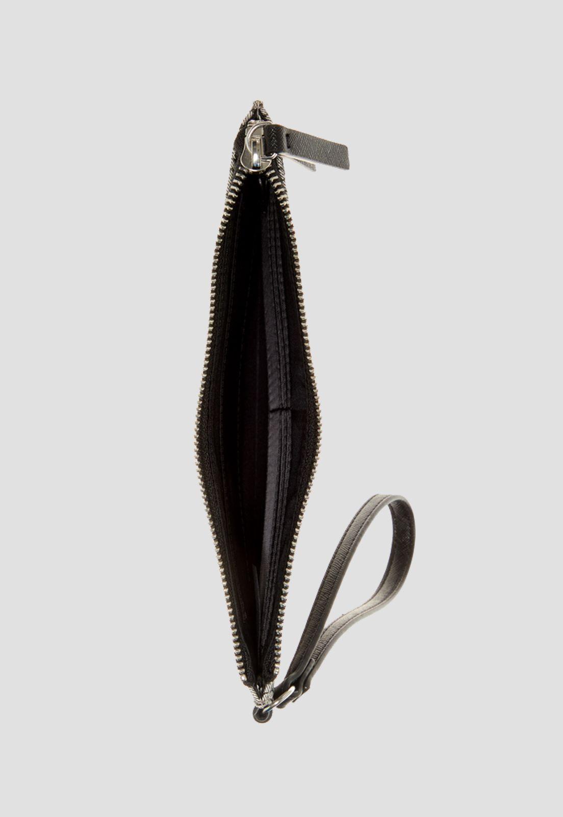 Billetera Tempe Slg Wristlet Bla Negro Guess-2