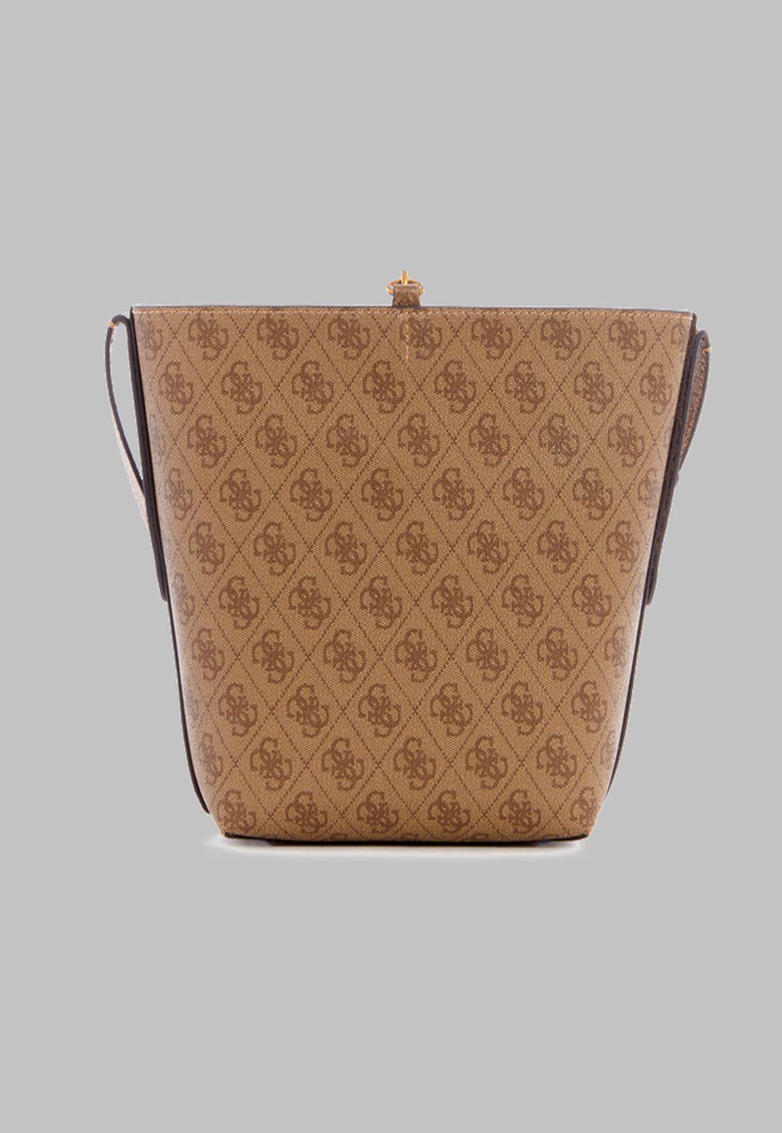 Cartera Guess Eco Brenton Bucket Ltl Café-2