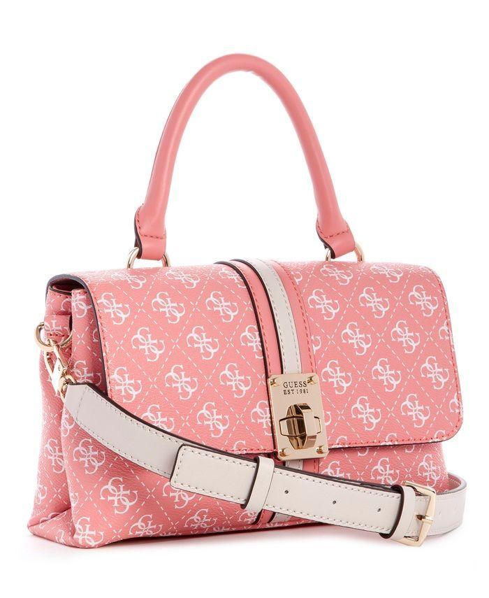 Cartera Kasinta Top Handle Flap Apm Rosado Guess-1