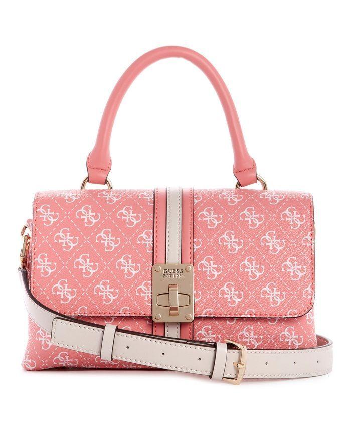 Cartera Kasinta Top Handle Flap Apm Rosado Guess-0