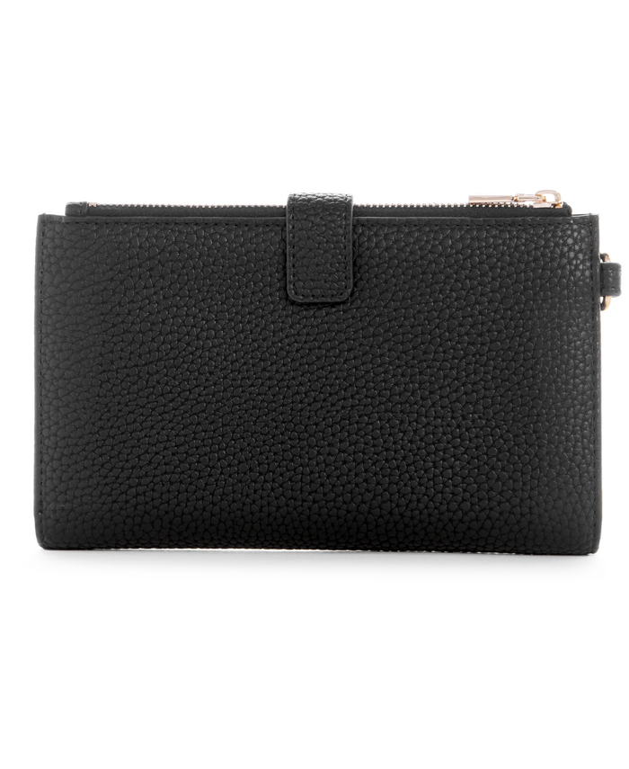 Billetera Guess Eco Brenton Slg Dbl Zip Orgnzr Bla Negro-1