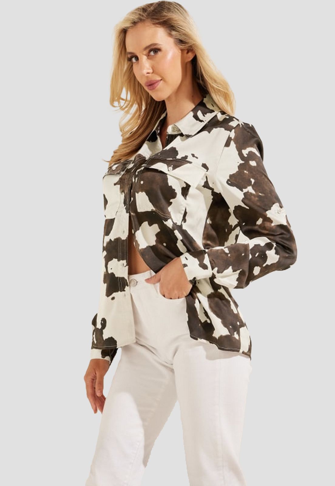 Camisa Guess Ls Woven Shirts P30G Multicolor-1