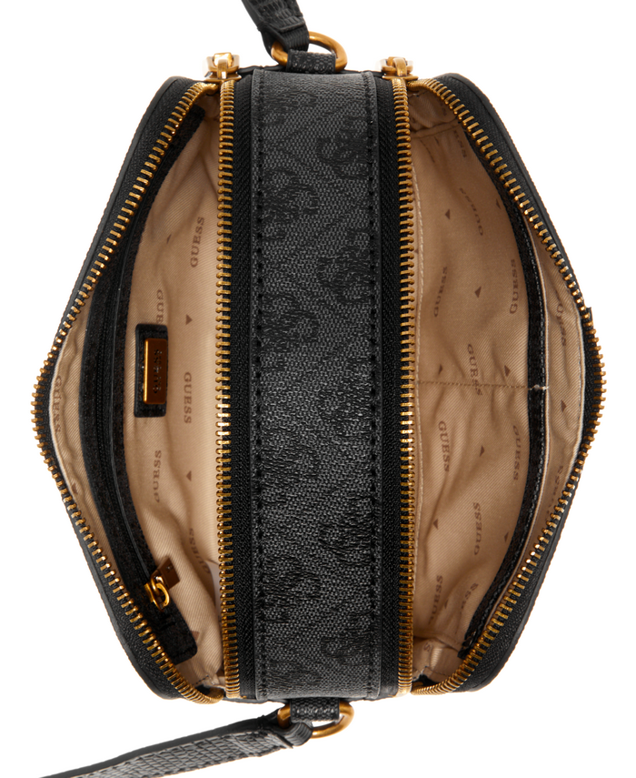 Cartera Guess Ginevra Logo Camera Bag Clo Carbon-3