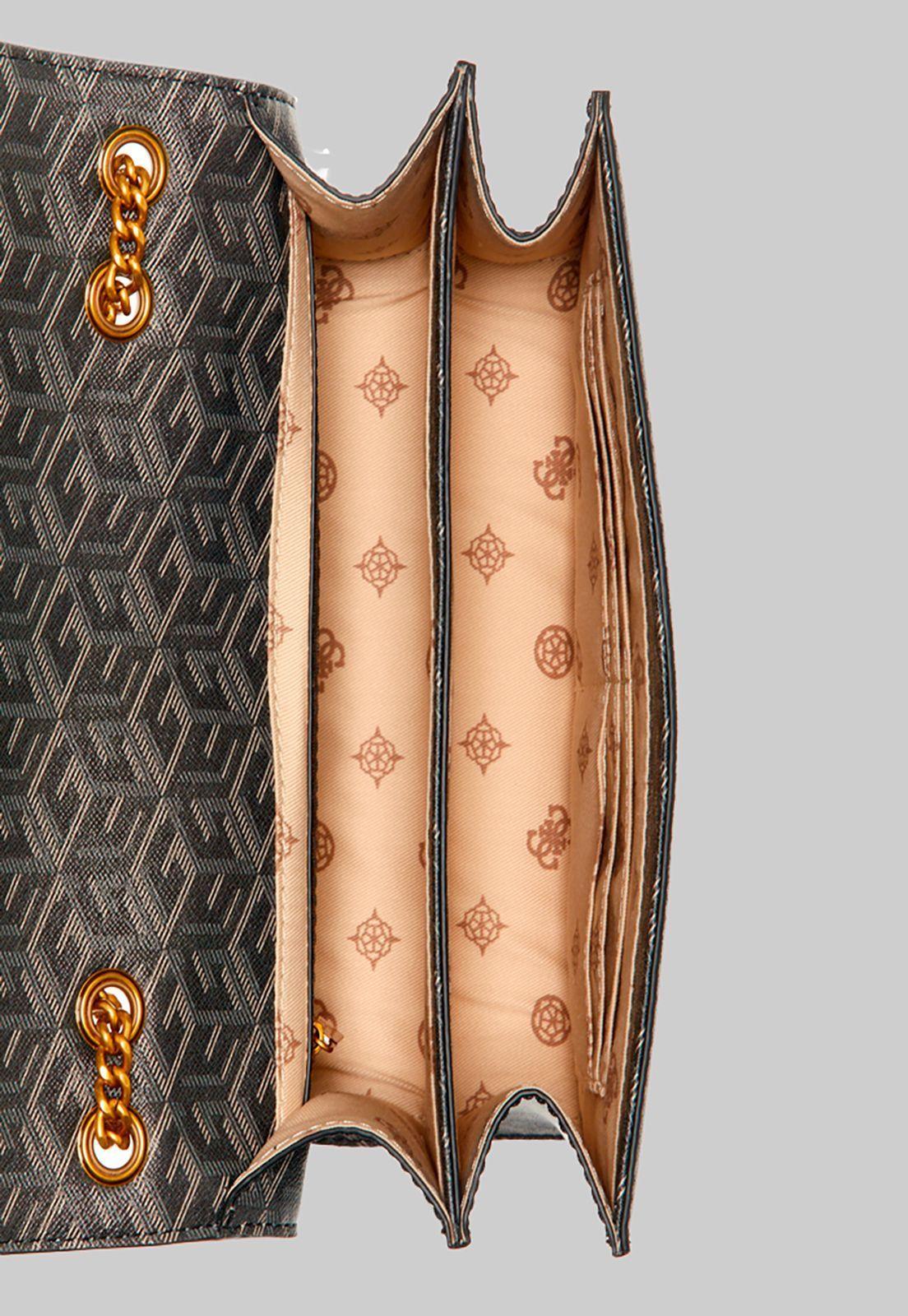 Cartera Atene Convertible Xbody Flap Gris Guess-3