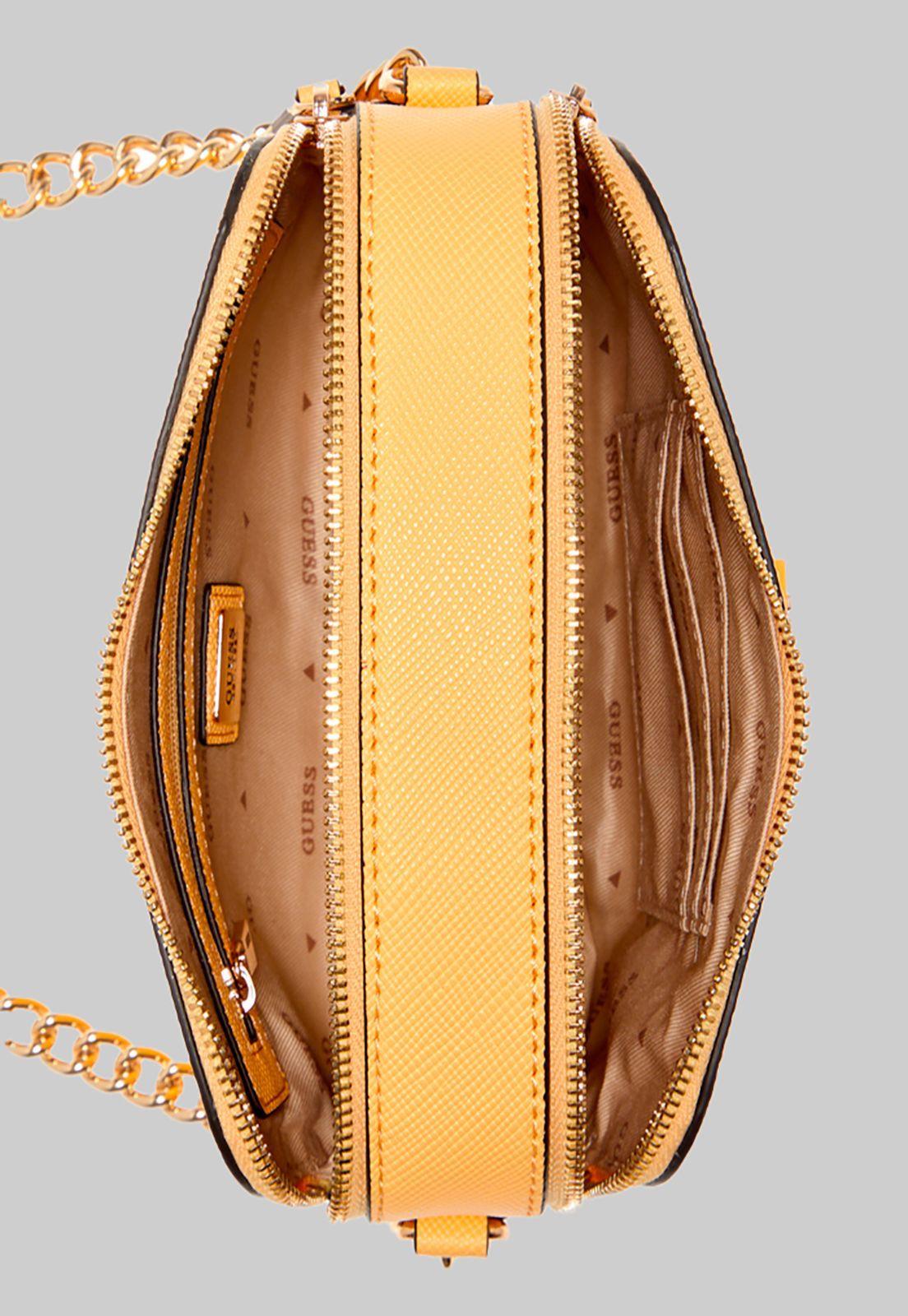 Cartera Alexie Crossbody Flap Ppc Amarillo Guess-3