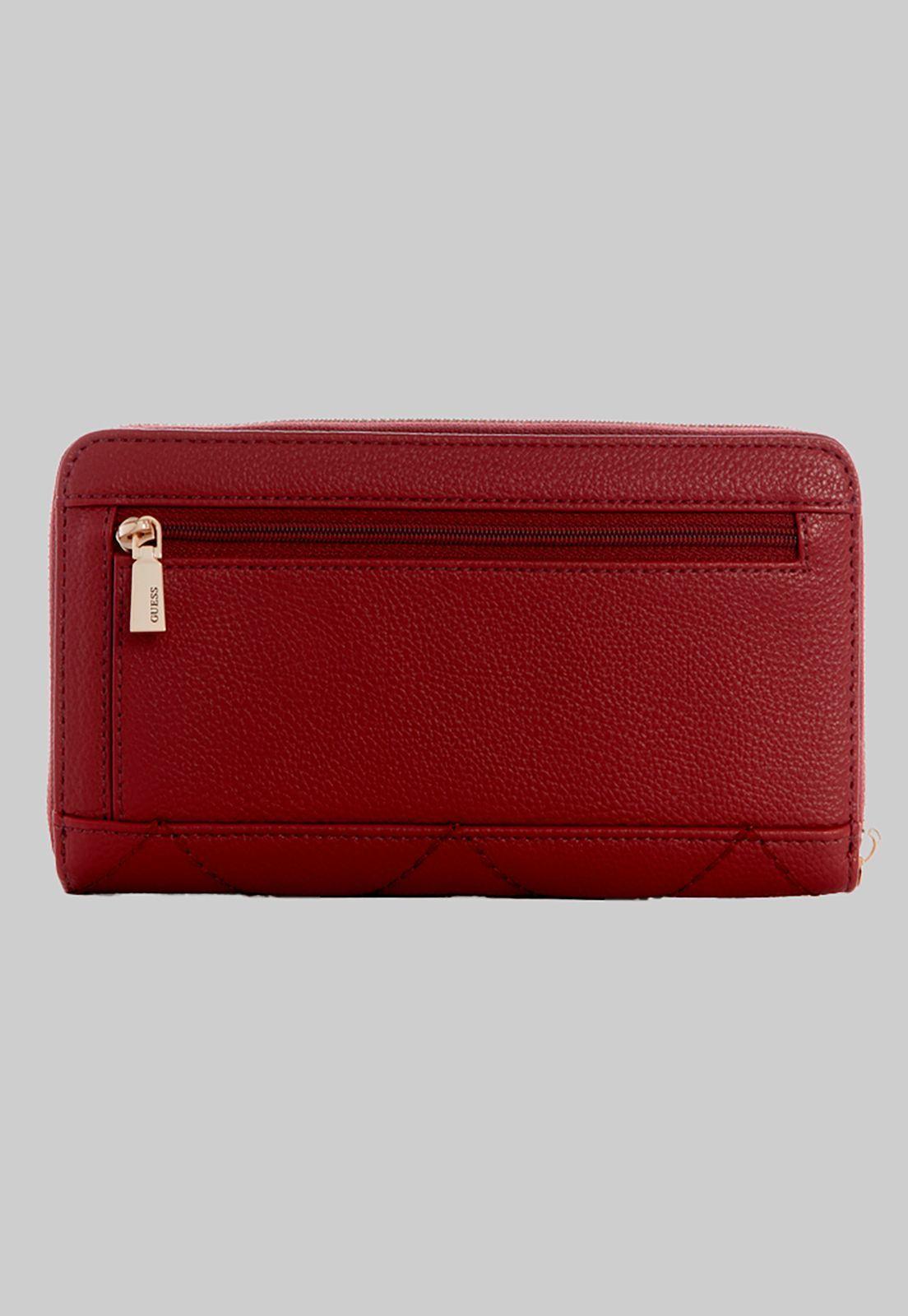 Billetera Fantine Slg Large Zip Around Rojo Guess-1