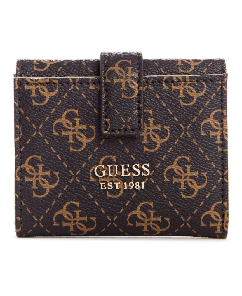Billetera Guess Picnic Slg Petite Trifold Bro Café Tu-0