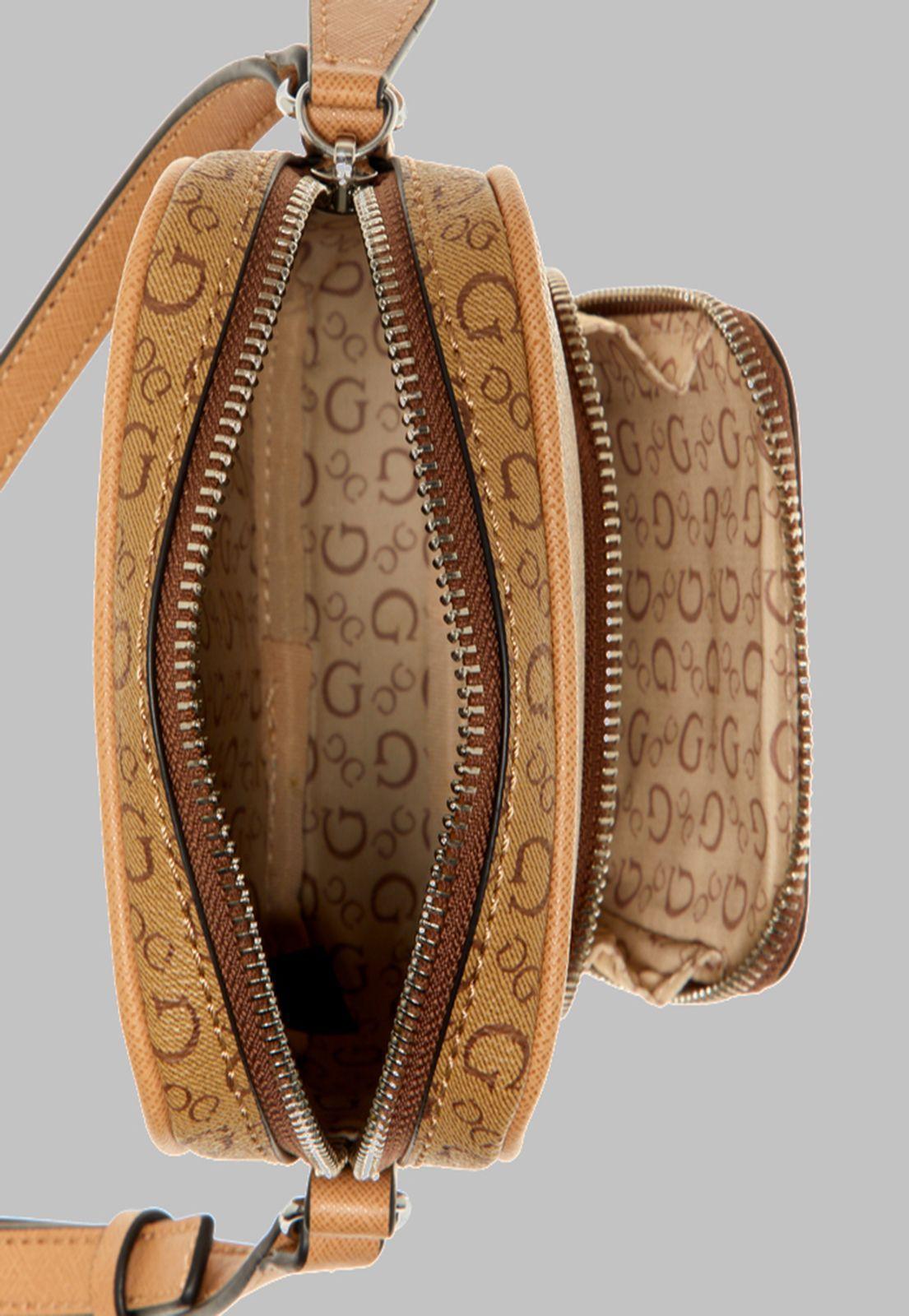 Cartera G Factory El Dorado Crossbody Top Zip Moc Café-3