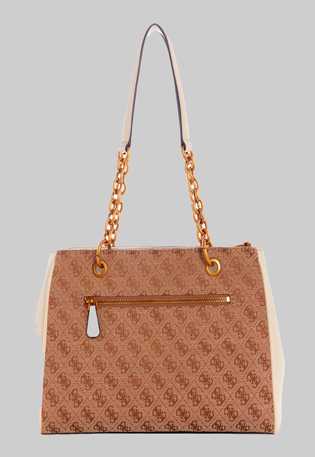 Cartera Aviana Luxury Satchel Lts Crema Guess-2