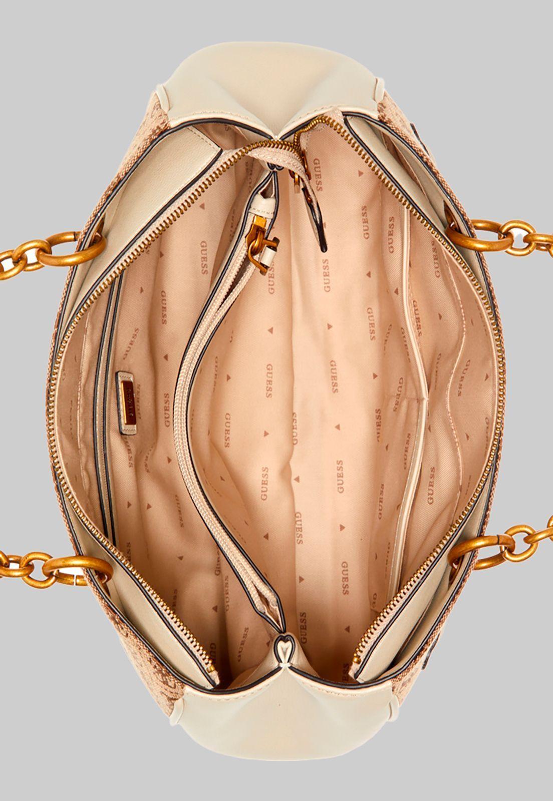 Cartera Aviana Luxury Satchel Lts Crema Guess-3