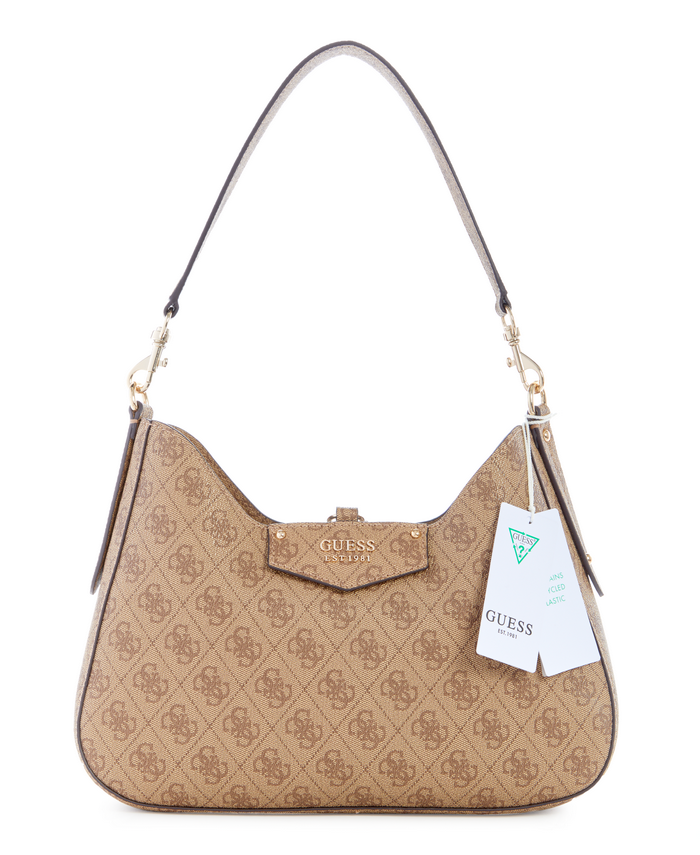Cartera Guess Eco Brenton Hobo Ltl Café-0