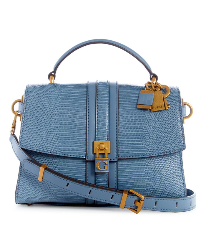 Cartera Guess Ginevra Top Handle Flap Sla Celeste-0