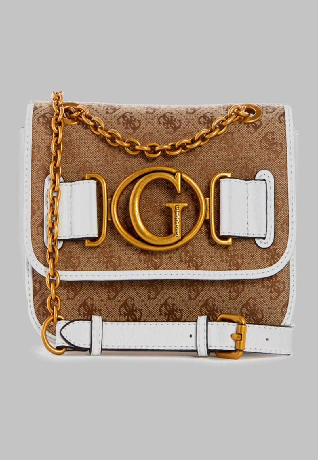 Cartera Guess Aviana Sml Cnvrtble Xbody Flap Lht Blanco-0